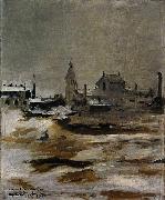 Edouard Manet Effet de neige a Petit Montrouge oil painting on canvas